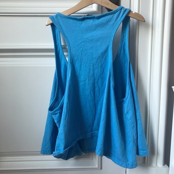 blue graphic tank top - Picture 2 of 2